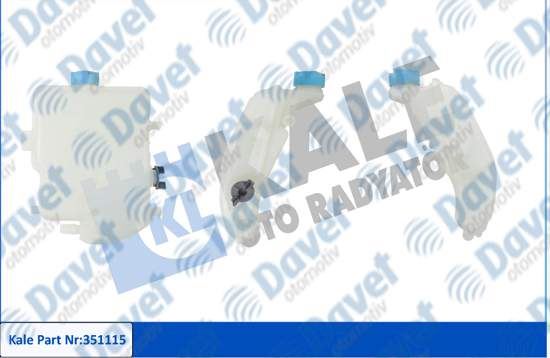 KALE 351115 Radyator Ek Genlesme Su Deposu Peugeot 206-206 Sw 2.0 99<07 (Kapakli)
